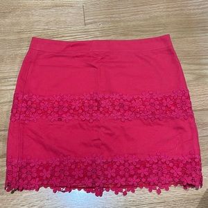 jcrew lace skirt